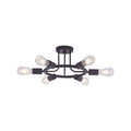 6 Light Modern Sputnik Lights Semi Flush Mount Ceiling Light Oil Rubbed Bronze Finished Oil Rubbed Bronze Metal