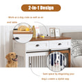 Heavy Duty Furniture Style Dog Cage Wooden Dog Cage Double Door Dog Cage Side Cabinet Dog Cage Dog Crate 44 1 2