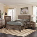 Washed Taupe Queen Storage Bed Queen Brown Wood Bedroom Transitional Rubberwood Storage Included Wood