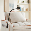3 In 1 Sofa Bed, Convertible Sleeper Chair Sofa Bed Adjustable Pull Out Sleeper Chair Bed Multi Pockets Folding Sofa Bed For Living Room Bedroom Small Space Beige Velvet 1 Seat