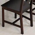 Homcom 5 Piece Dining Room Table Set, Wooden Kitchen Table And Chairs For Dinette, Breakfast Nook, Chestnut Brown Brown Wood