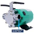Water Transfer Pump, 115V 330 Gallon Per Hour Portable Electric Utility Pump With 6' Water Hose Kit To Remove Water From Garden, Hot Tub, Rain Barrel, Pool, Ponds, Aquariums, And More Green Steel