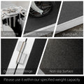 Homcom 5' Aluminum Portable Wheelchair Ramp For Home, Steps, Doorways, Folding Handicap Ramp, Skidproof Carpeted Threshold Ramp With Durability For Strong Load Bearing, Carrying Handle Black Aluminum