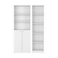 Cedar 2 Piece Living Room Set With 2 Bookcases, White White Particle Board Engineered Wood