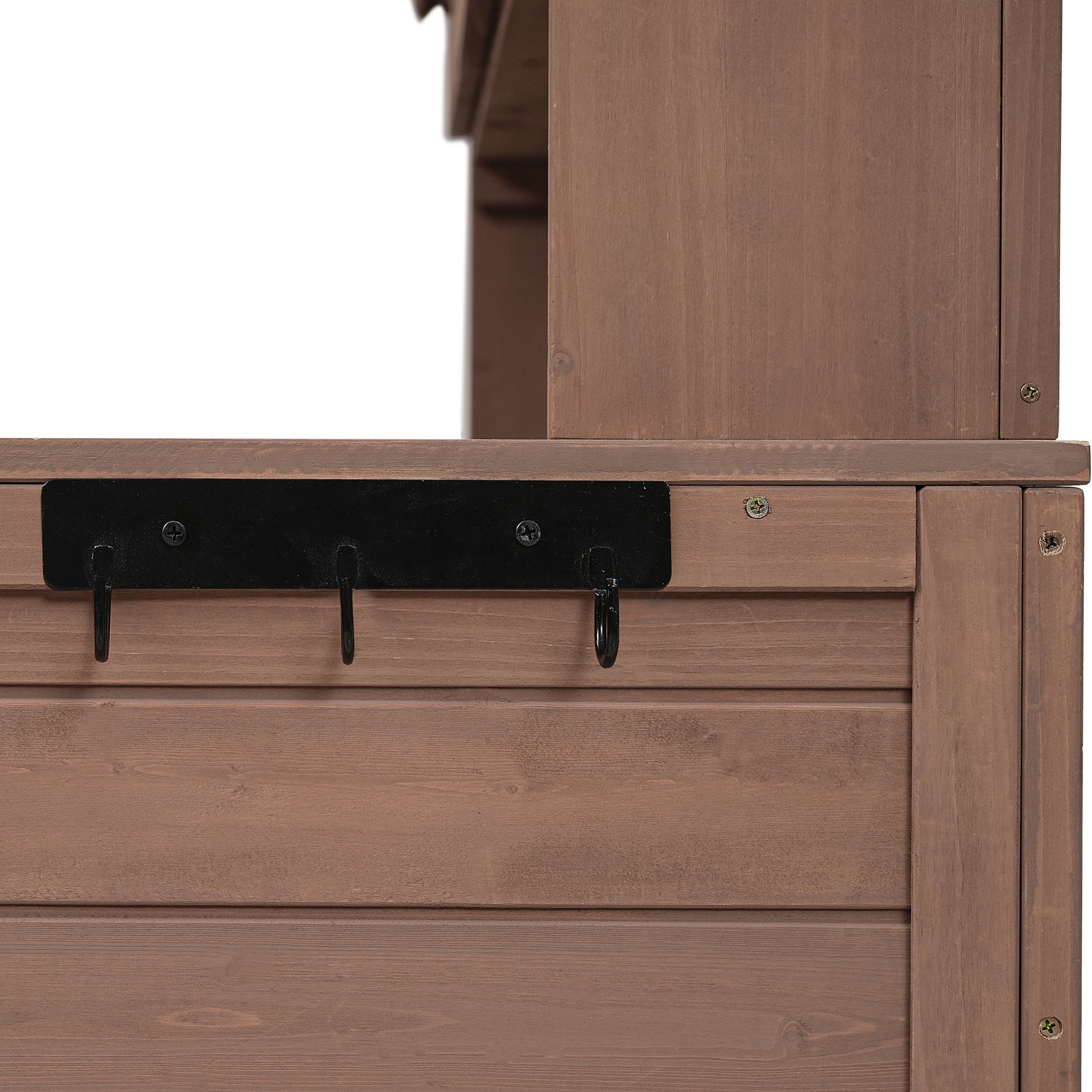 Garden Potting Bench Table, Rustic And Sleek Design With Multiple Drawers And Shelves For Storage, Brown Brown Garden & Outdoor Rustic Wood