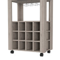 Margh Bar Cart Drawer, Light Gray Gray Particle Board Particle Board