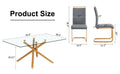 A Table With Four Chairs. Glass Dining Table With 0.39 
