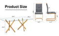 1 Table And 4 Chairs. Glass Dining Table With 0.39 