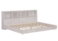 Full Size Daybed Frame With Storage Bookcases,White Oak White Oak Solid Wood Mdf