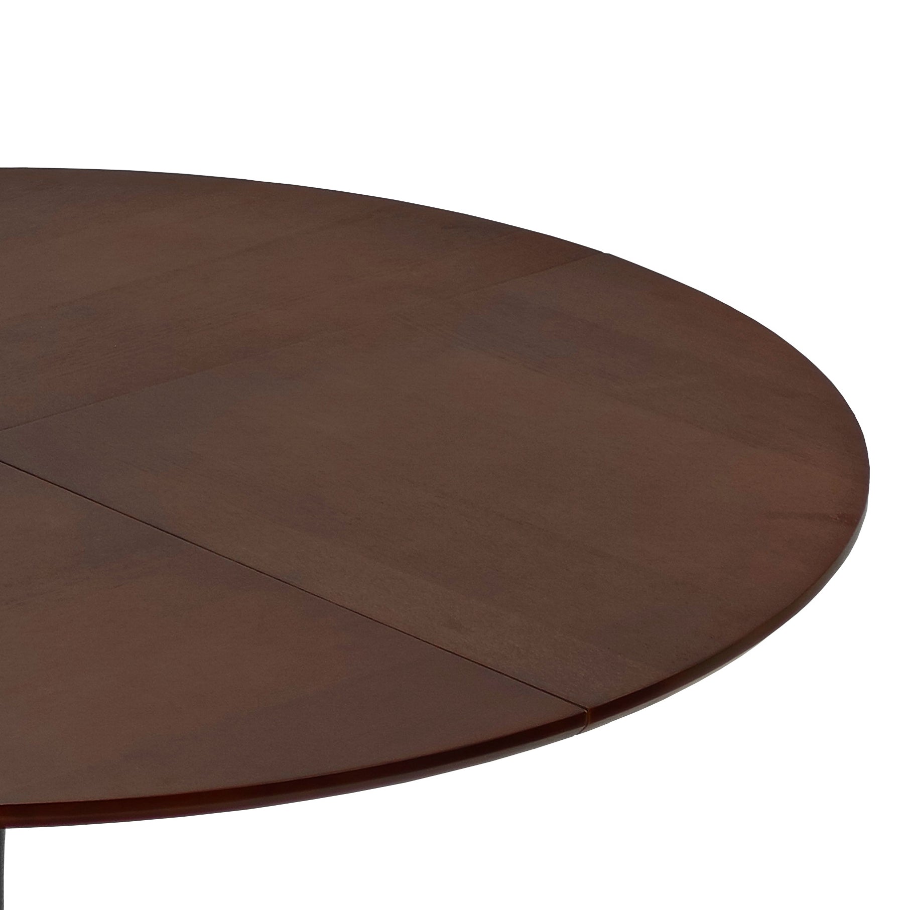 47.24"Modern Round Dining Table,Four Patchwork Tabletops With Oak Color Solid Wood Grain Table Top,Metal Base Dining Table, End Table Leisure Coffee Table Brown Oak Mdf Metal