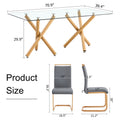 1 Table And 4 Chairs. Glass Dining Table With 0.39 