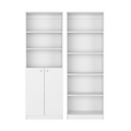 Paonia 2 Piece Living Room Set With 2 Bookcases, White White Particle Board Particle Board