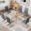 1 Table With 6 Chairs. Glass Dining Table With 0.39 