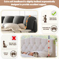 King Size Luxury Upholstered Bed With Thick Headboard, Velvet King Bed With Oversized Padded Backrest, Gray Expect Arrive Date 2024 3 15 King Gray Velvet