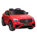 Aosom 12V Toddler Ride On Car With Remote Control, Mercedes Benz Amg Glc63S Coupe, Electric Car With 2 Speed, Mp3 Player, Light, Horn, Songs, Suspension, Red Red Steel