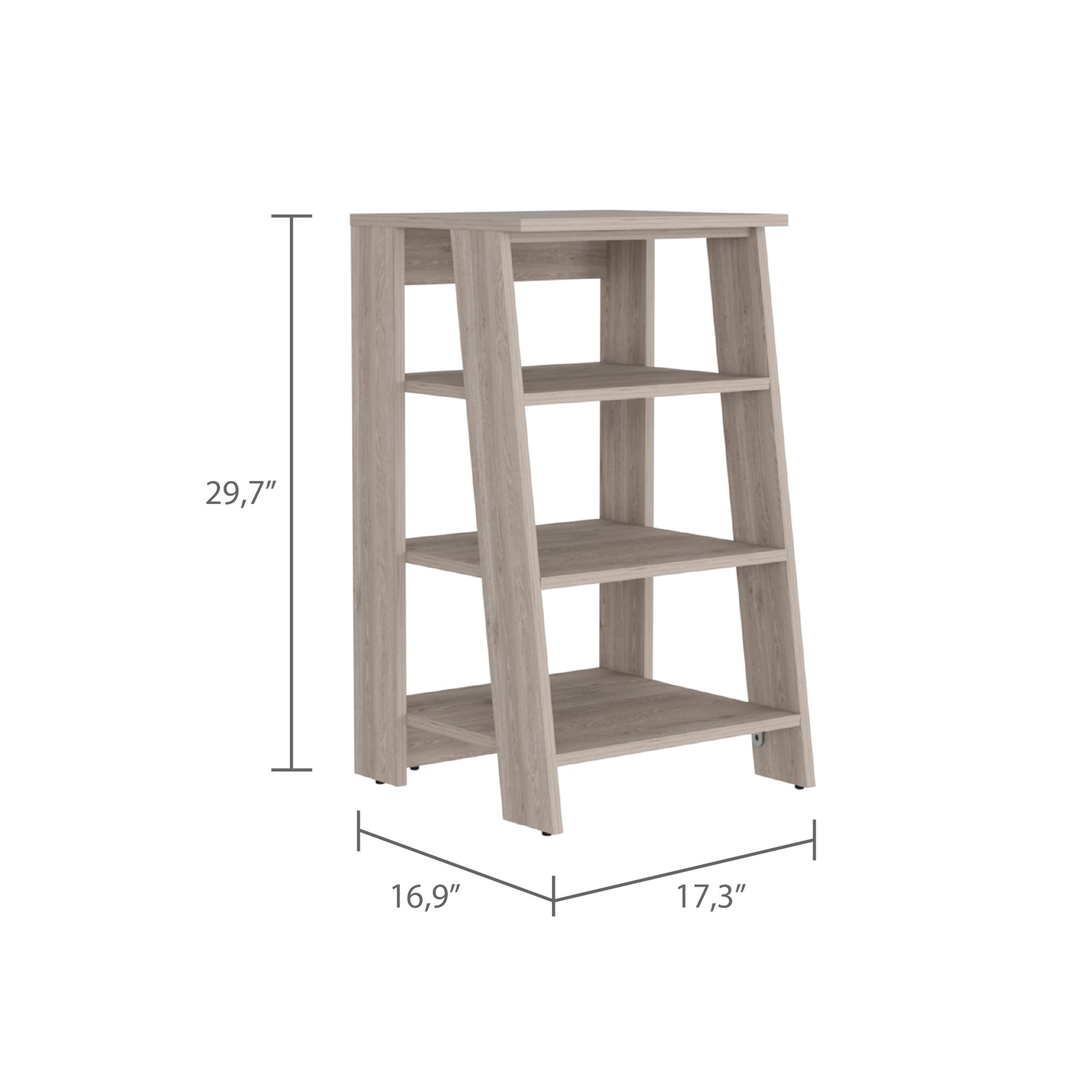 Cabinet 29.7H", Four Shelves, Vertical, Light Gray Gray 4 Bathroom Freestanding Modern Particle Board Particle Board