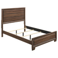 Medium Warm Brown Full Panel Bed Box Spring Required Full Brown Wood Brown Bedroom Transitional Rubberwood Kids Wood