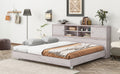 Full Size Daybed Frame With Storage Bookcases,White Oak White Oak Solid Wood Mdf