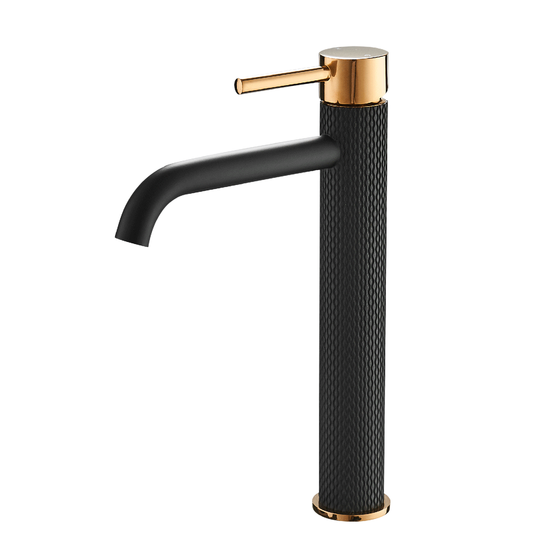 Black Bathroom Faucet, Black And Gold Faucet For Bathroom Sink, Black Single Hole Bathroom Faucet Modern Single Handle Vanity Basin Faucet Bathroom Joystick Geometric One Beige Gold Side Sprayer Deck Mounted Cartridge Valve Single Hole Faucets Matte