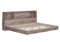 Full Size Daybed Frame With Storage Bookcases,Wood Light Oak Light Oak Solid Wood Mdf