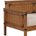 Rustic Honey Twin Daybed Twin Brown Wood Bedroom Farmhouse,Rustic Rubberwood Daybeds Wood