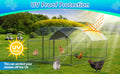 Metal Large Chicken Coop Walk In Poultry Cage Large Chicken Run Arc Shaped Cage With Waterproof Anti Ultravioletcover, 1.00