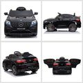 Aosom 12V Toddler Ride On Car With Remote Control, Mercedes Benz Amg Glc63S Coupe, Electric Car With 2 Speed, Mp3 Player, Light, Horn, Songs, Suspension, Black Black Steel