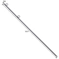 Rebar Stake With Loop 4Pcs Grip Rebar 5 8X 55.5 Inch Steel Durable Heavy Duty Tent Canopy Ground Stakes With Angled Ends And 1 Inch Loops For Campsites And Canopies Black Steel