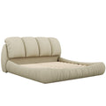 Queen Size Luxury Upholstered Bed With Thick Headboard, Vevet Queen Bed With Oversized Padded Backrest, Cinerous Expect Arrive Date 2024 4 7 Queen Stone Gray Velvet