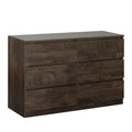 Drawer Dresser Cabinet, Sideboard, Bar Counter, Buffet Counter, Table Lockers, Three Plus Three Drawers Audit, Can Be Used For Dining Room, Living Room, Bedroom, Kitchen Corridor, Color: Dark Gray Standard 5 Or More Drawers Dark Gray Drawers Included