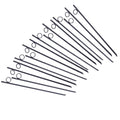 Rebar Stake With Loop 16Pcs Grip Rebar 3 8X 18 Inch Steel Durable Heavy Duty Tent Canopy Ground Stakes With Angled Ends And 1 Inch Loops For Campsites And Canopies Black Steel