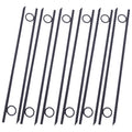 Rebar Stake With Loop 12Pcs Grip Rebar 3 8X 18 Inch Steel Durable Heavy Duty Tent Canopy Ground Stakes With Angled Ends And 1 Inch Loops For Campsites And Canopies Black Steel