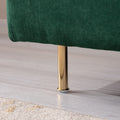 Modern Armless Loveseat Couch,Armless Settee Bench, Emerald Cotton Linen 59.8'' Emerald Foam Cotton Linen 2 Seat