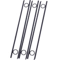 Rebar Stake With Loop 6Pcs Grip Rebar 3 8X 18 Inch Steel Durable Heavy Duty Tent Canopy Ground Stakes With Angled Ends And 1 Inch Loops For Campsites And Canopies Black Steel