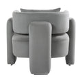 Modern Design Velvet Lounge Chair,Single Sofa With Pillows For Living Room,Bedroom Grey Grey Bedroom Modern Foam Velvet Velvet