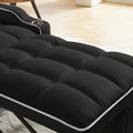 3 In 1 Sofa Bed, Convertible Sleeper Chair Sofa Bed Adjustable Pull Out Sleeper Chair Bed Multi Pockets Folding Sofa Bed For Living Room Bedroom Small Space Black Black Velvet 1 Seat