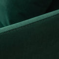 Modern Upholstered Loveseat Sofa,Emerald Cotton Linen63.8
