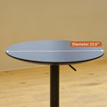 Movable Adjustable Coffee Table 360 Swivel Counter Bar Height Aluminum Star Base Movable For End Table Dining Room Home Kitchen Table Black Aluminium Alloy