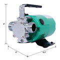 Water Transfer Pump, 115V 330 Gallon Per Hour Portable Electric Utility Pump With 6' Water Hose Kit To Remove Water From Garden, Hot Tub, Rain Barrel, Pool, Ponds, Aquariums, And More Green Steel
