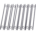 Rebar Stake With Loop 16Pcs Grip Rebar 3 8X 18 Inch Steel Durable Heavy Duty Tent Canopy Ground Stakes With Angled Ends And 1 Inch Loops For Campsites And Canopies Black Steel