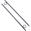 Rebar Stake With Loop 8Pcs Grip Rebar 3 8X 18 Inch Steel Durable Heavy Duty Tent Canopy Ground Stakes With Angled Ends And 1 Inch Loops For Campsites And Canopies Black Steel