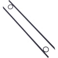 Rebar Stake With Loop 4Pcs Grip Rebar 3 8X 18 Inch Steel Durable Heavy Duty Tent Canopy Ground Stakes With Angled Ends And 1 Inch Loops For Campsites And Canopies Black Steel