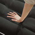 3 In 1 Sofa Bed, Convertible Sleeper Chair Sofa Bed Adjustable Pull Out Sleeper Chair Bed Multi Pockets Folding Sofa Bed For Living Room Bedroom Small Space Black Black Velvet 1 Seat