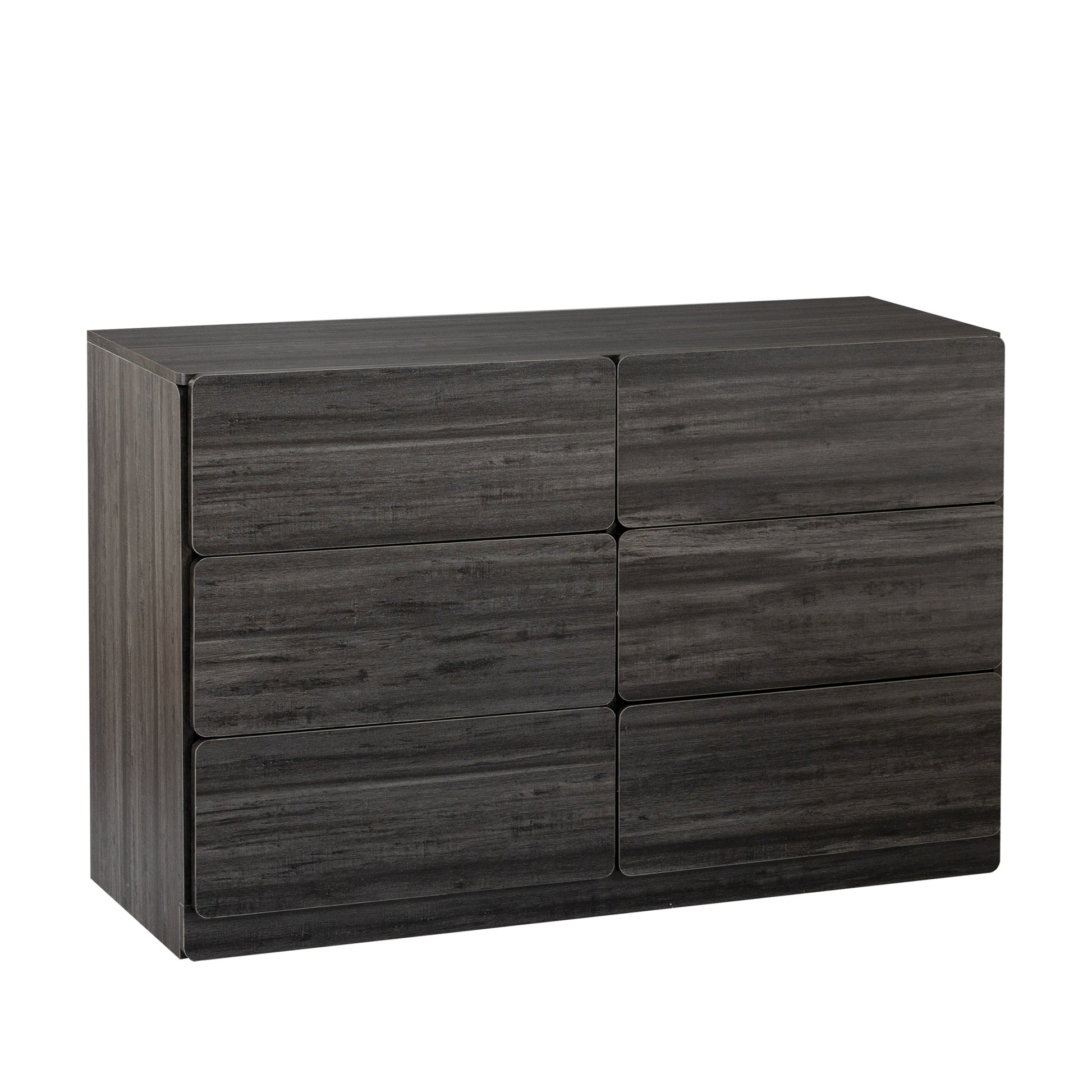 Drawer Dresser Cabinet,Sideboard,Bar Cabinet,Buffet Server Console,Table Storge Cabinets,Flat Out The Corners Of The Drawers,Six Drawers,For Dining Room,Living Room,Bedroom,Kitchen Hallway,Dark Gray