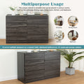 Drawer Dresser Cabinet,Sideboard,Bar Cabinet,Buffet Server Console,Table Storge Cabinets,Flat Out The Corners Of The Drawers,Six Drawers,For Dining Room,Living Room,Bedroom,Kitchen Hallway,Dark Gray