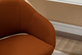 047 Mesh Fabric Home Office 360 Swivel Chair Adjustable Height With Gold Metal Base,Caramel Solid Caramel Office Sponge Wipe Clean Modern Office Chairs Tufted Back Foam Adjustable Height Fabric Mesh