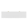 Four Door Metal Handle Storage Cabinet, Suitable For Study, Living Room, Adjustable Shelf White Solid Wood Mdf