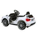 6V Mercedes Benz Amg Electric Vehicle, Kid Ride On Car With Parental Remote Control, Mp3 Player Headlights Opening Doors, For Children 3 8, White White Polypropylene