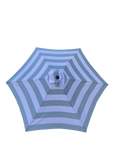 9Ft Umbrella Ice Blue Stripe Ice Blue Stripe Metal