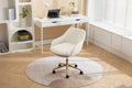 046 Mesh Fabric Home Office 360 Swivel Chair Adjustable Height With Gold Metal Base,Beige Solid Beige Office Sponge Wipe Clean Modern Office Chairs Tufted Back Foam Adjustable Height Fabric Mesh